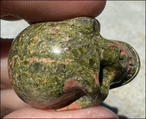 UNAKITE Crystal Skull - Connect with Mother Earth - with Synergy 9+ years