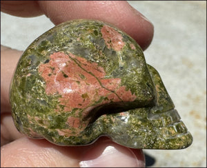 UNAKITE Crystal Skull - Connect with Mother Earth - with Synergy 9+ years