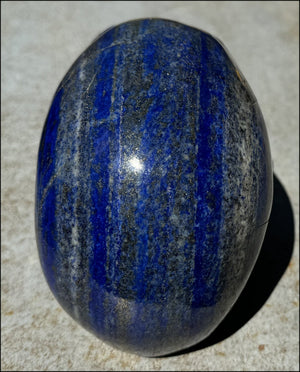 LifeSize Lapis Lazuli Crystal Skull with Highly Fluorescent UV Reactive Calcite inclusions