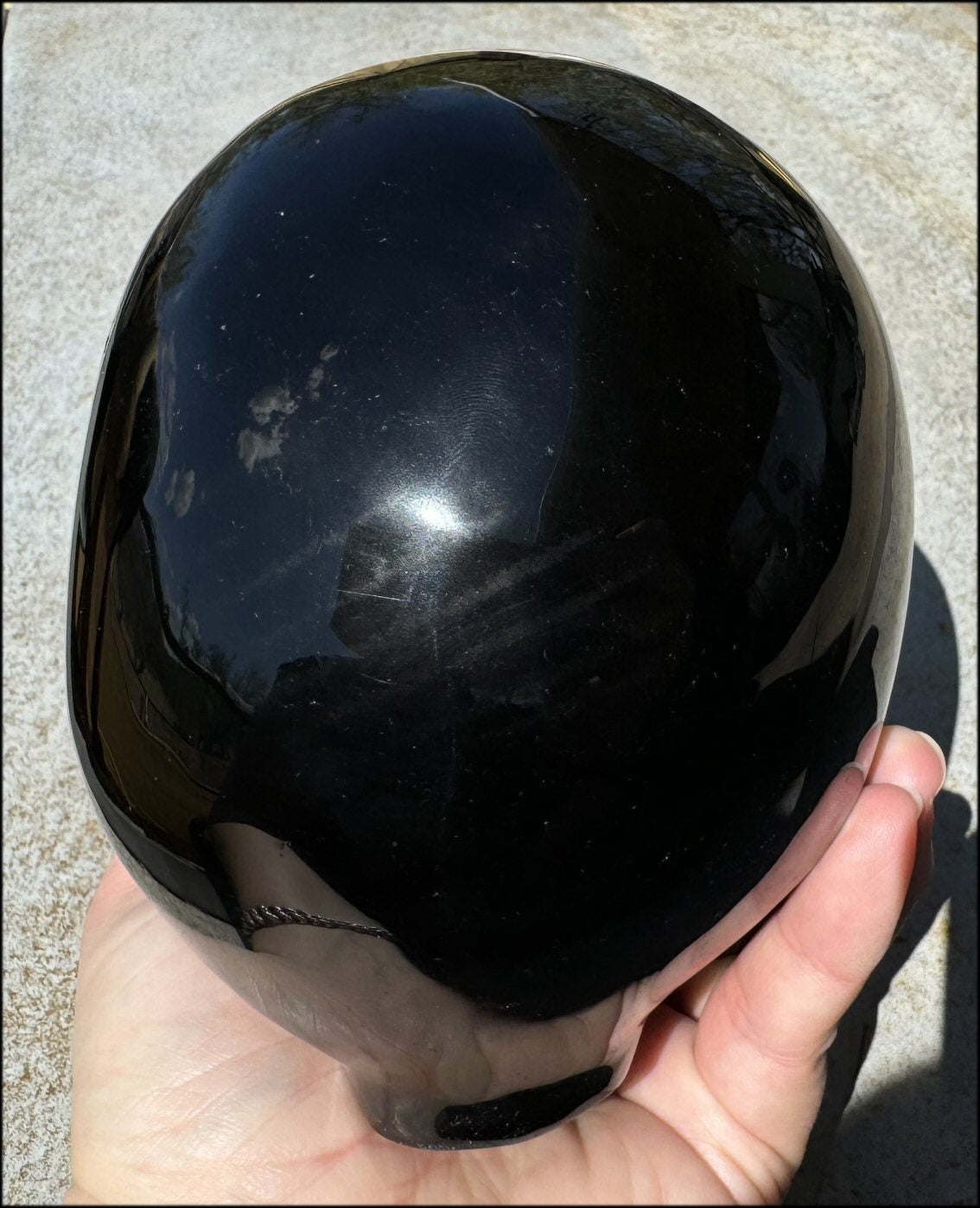 4XL Black Obsidian STAR BEING / ET / ALIEN Crystal Skull