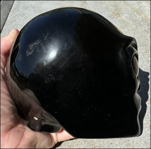 4XL Black Obsidian STAR BEING / ET / ALIEN Crystal Skull