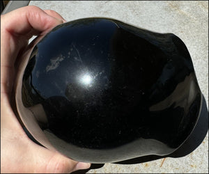 4XL Black Obsidian STAR BEING / ET / ALIEN Crystal Skull