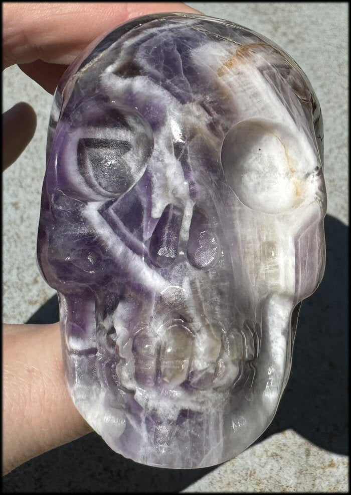 XL Synergy 7 / "Melody's Stone" CRYSTAL SKULL - Healing work, Balance Chakras