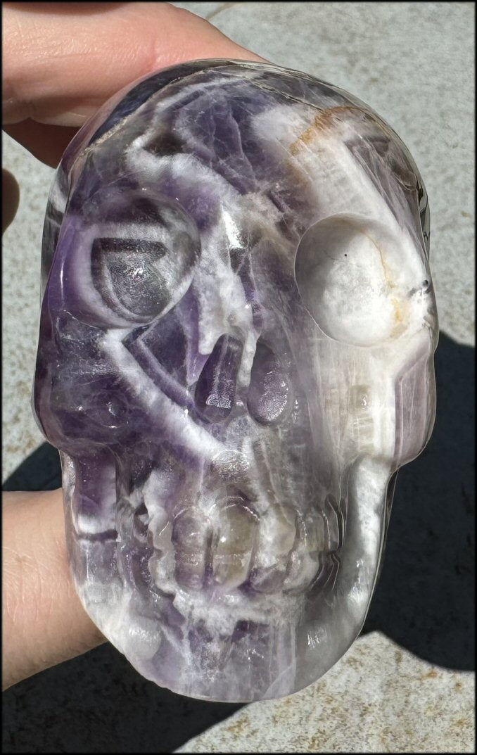 XL Synergy 7 / "Melody's Stone" CRYSTAL SKULL - Healing work, Balance Chakras