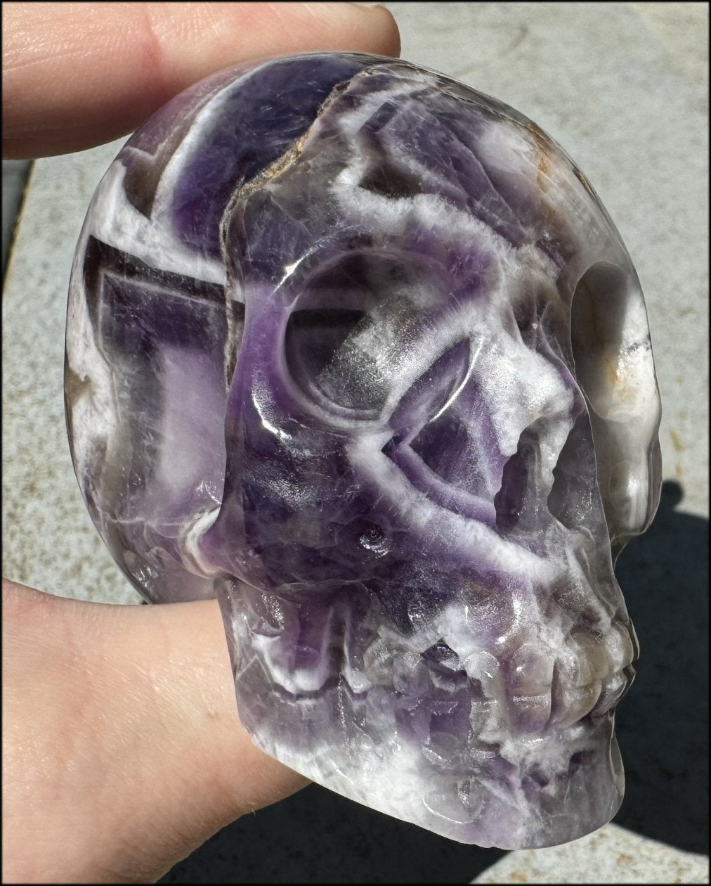 XL Synergy 7 / "Melody's Stone" CRYSTAL SKULL - Healing work, Balance Chakras