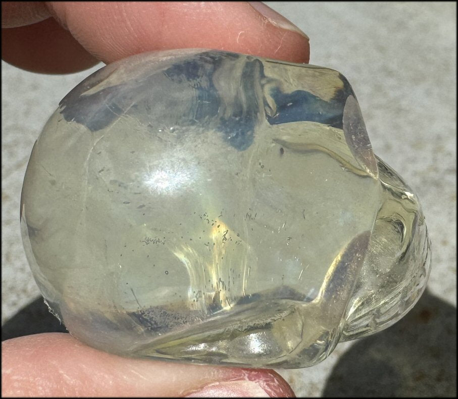 Golden "Andara" Obsidian CRYSTAL SKULL - Assist on working thru motional trauma