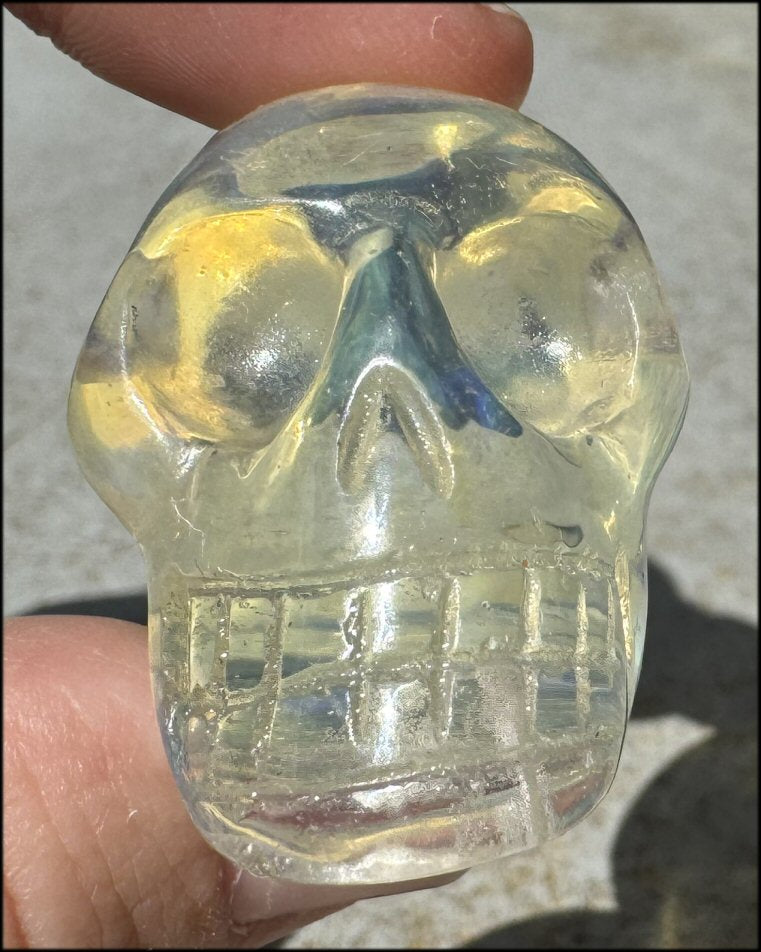 Golden "Andara" Obsidian CRYSTAL SKULL - Assist on working thru motional trauma