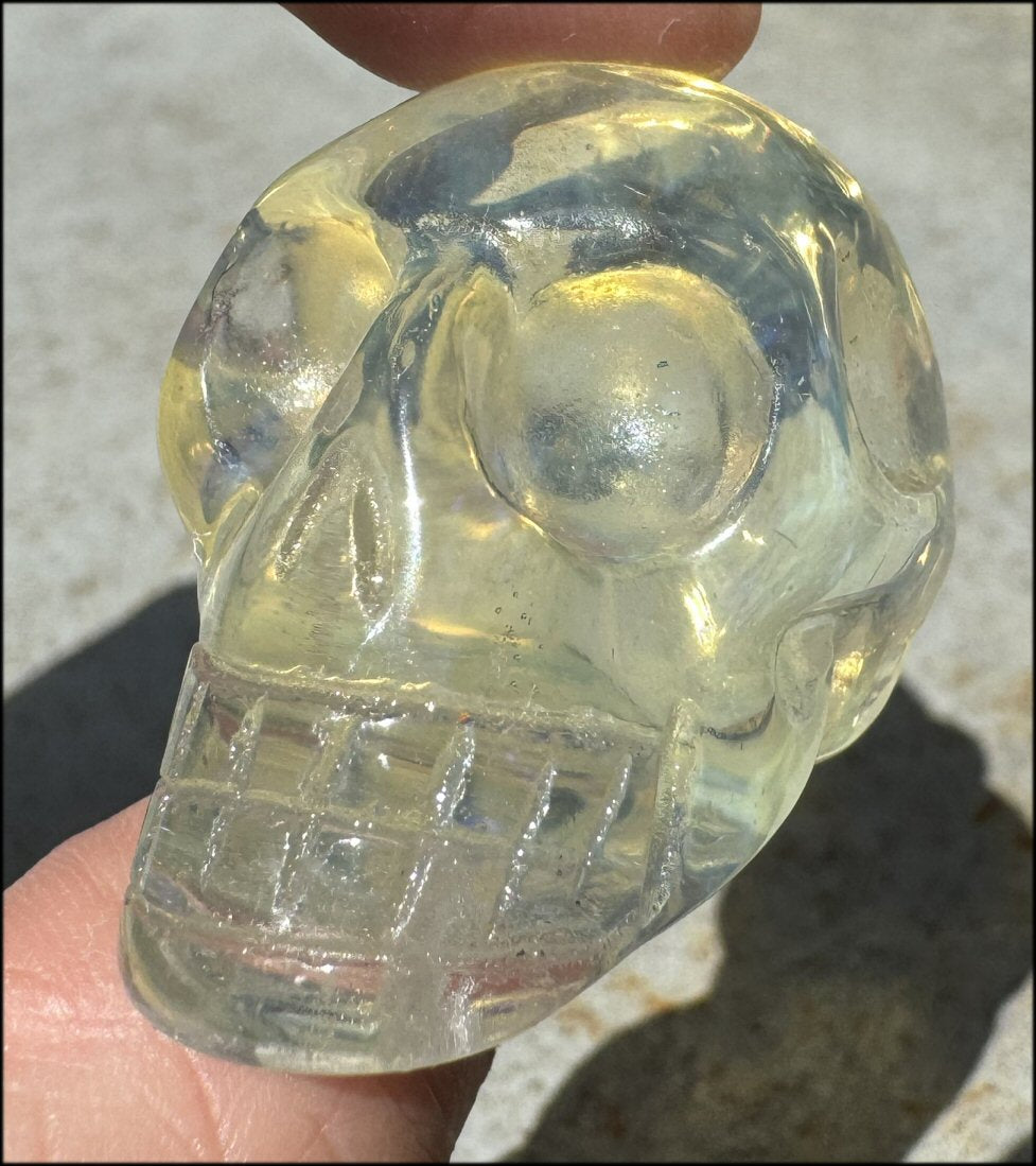 Golden "Andara" Obsidian CRYSTAL SKULL - Assist on working thru motional trauma