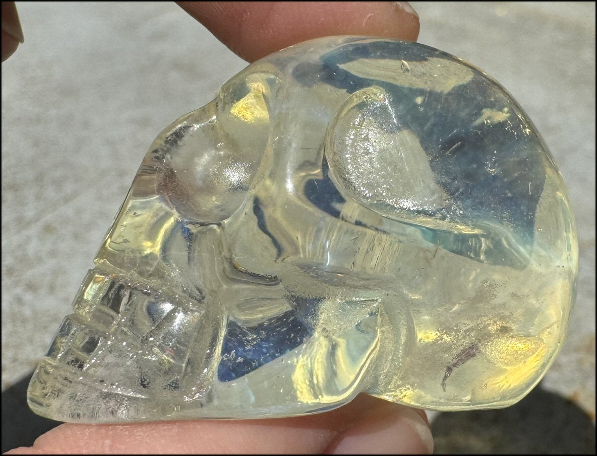 Golden "Andara" Obsidian CRYSTAL SKULL - Assist on working thru motional trauma