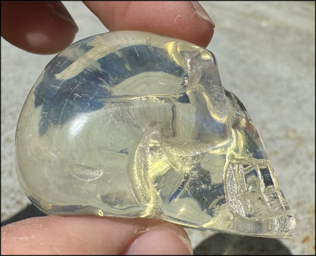 Golden "Andara" Obsidian CRYSTAL SKULL - Assist on working thru motional trauma