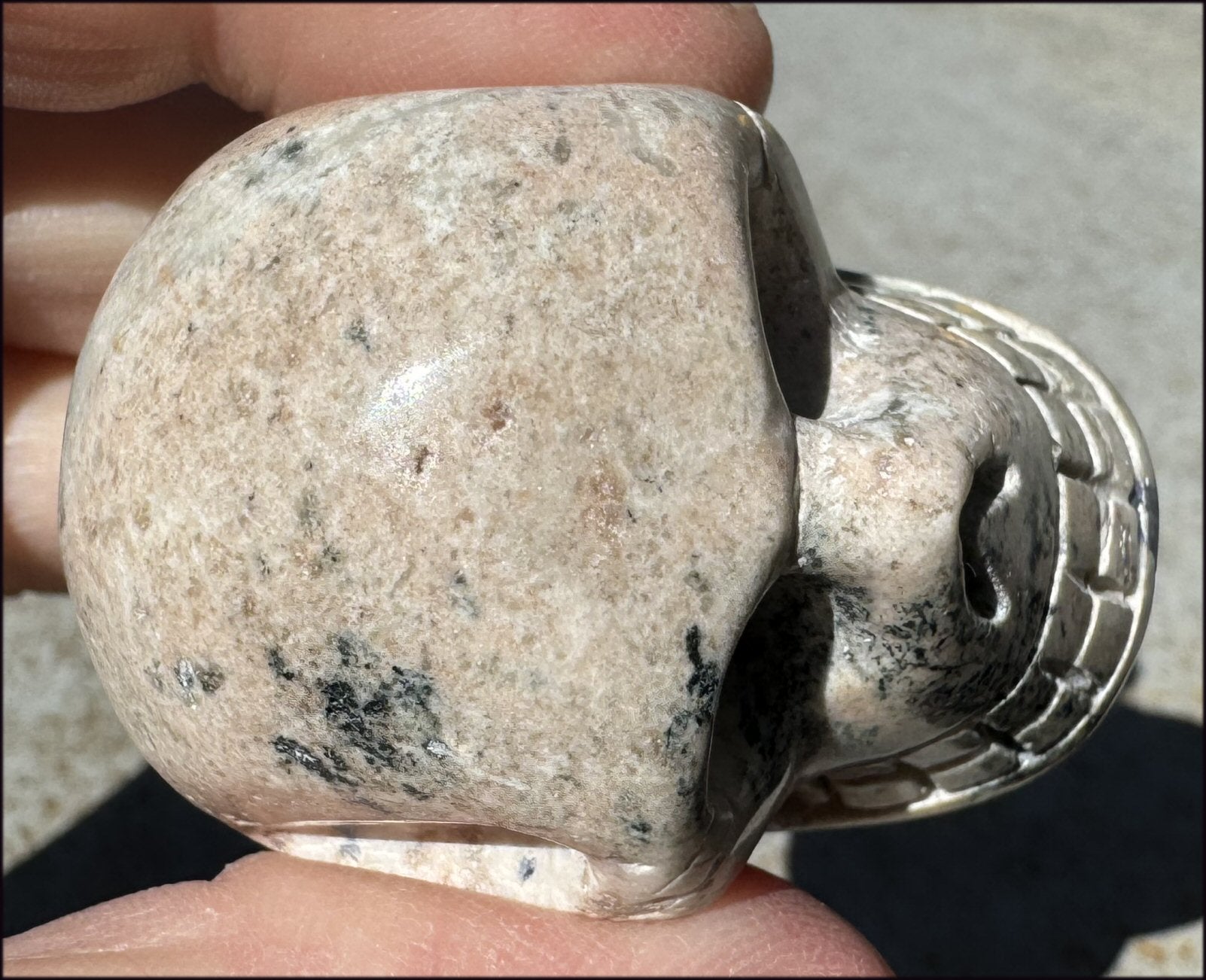 Weird SODALITE Crystal Skull - Connect Head+Heart - with Synergy 15+ years