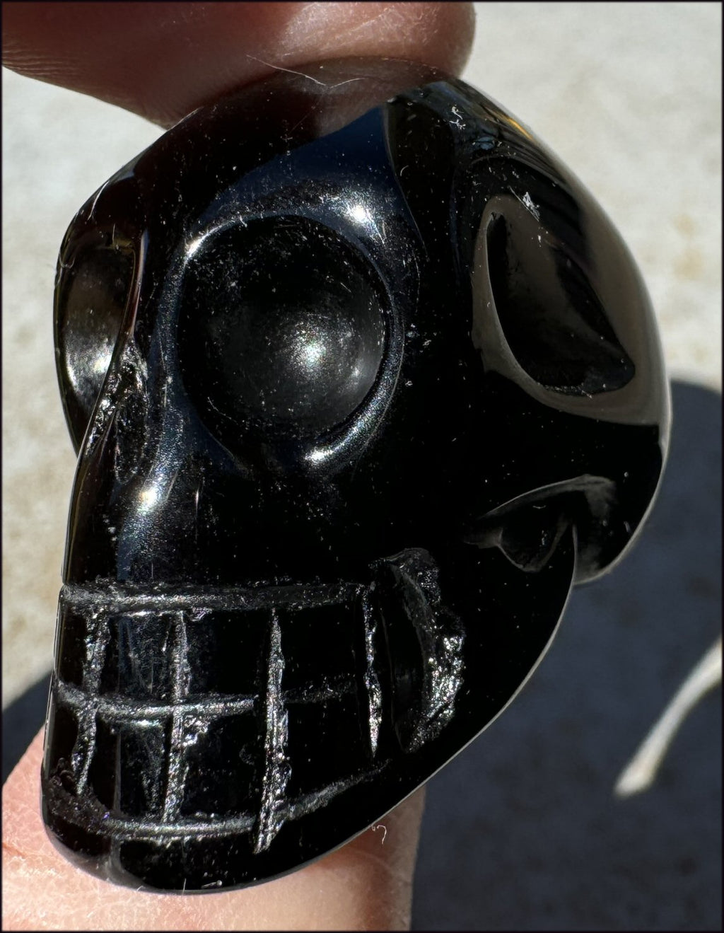 Golden SHEEN OBSIDIAN Crystal Skull - Clarity, Scrying