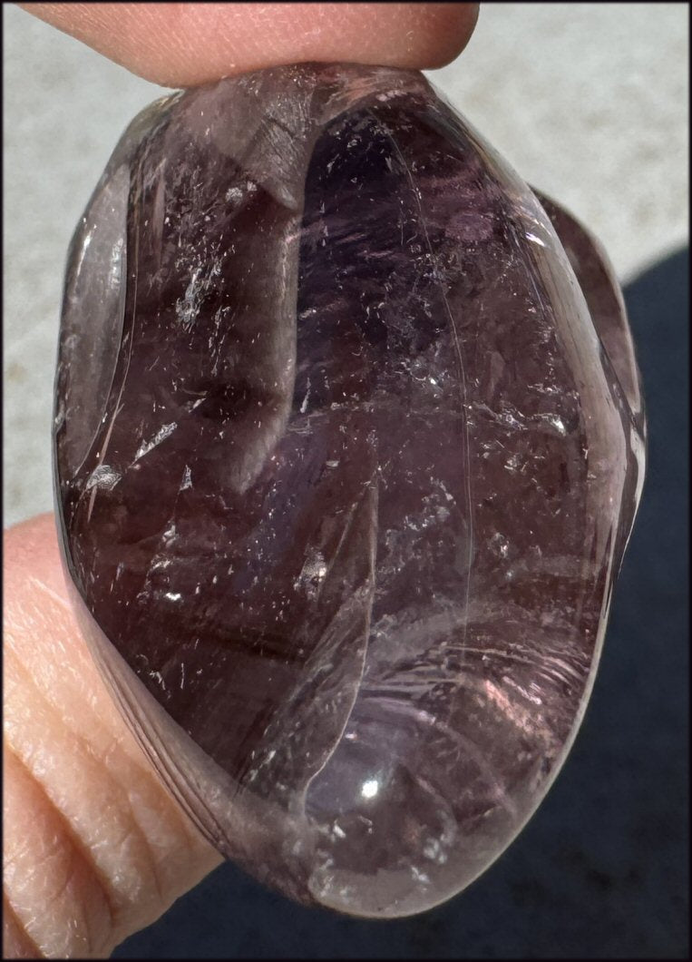 Amethyst ANUNNAKI STYLE Crystal Skull with Smoky Phantoms