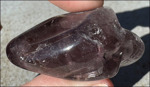 Amethyst ANUNNAKI STYLE Crystal Skull with Smoky Phantoms