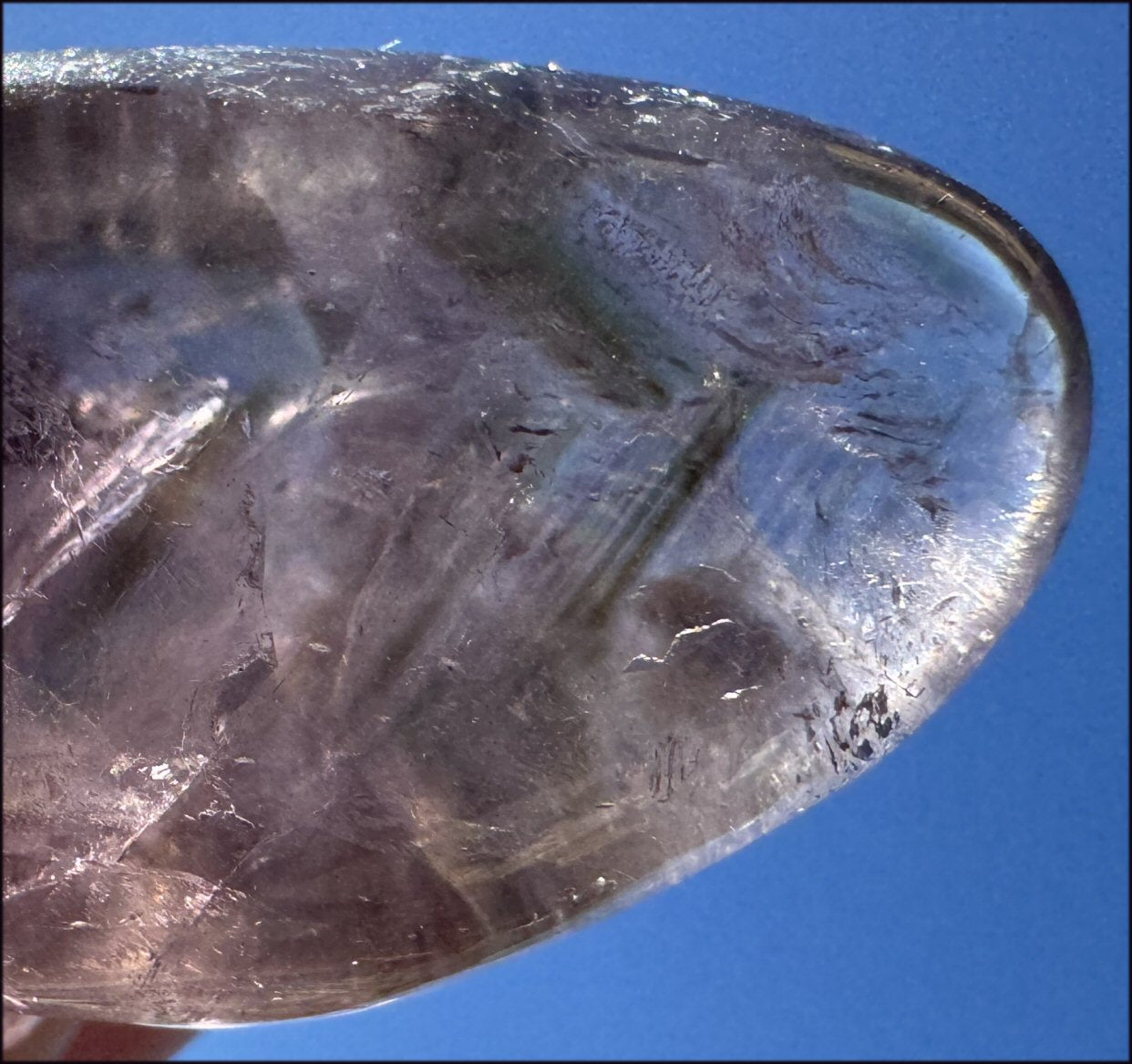 Amethyst ANUNNAKI STYLE Crystal Skull with Smoky Phantoms