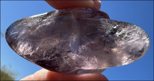 Amethyst ANUNNAKI STYLE Crystal Skull with Smoky Phantoms