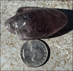 Amethyst ANUNNAKI STYLE Crystal Skull with Smoky Phantoms