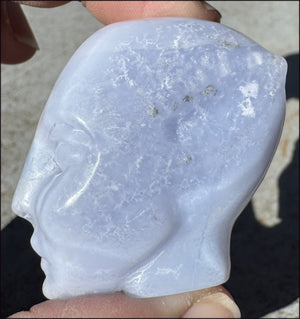 Blue Lace Agate FAE / Sidhe Crystal Skull - Only a few left!