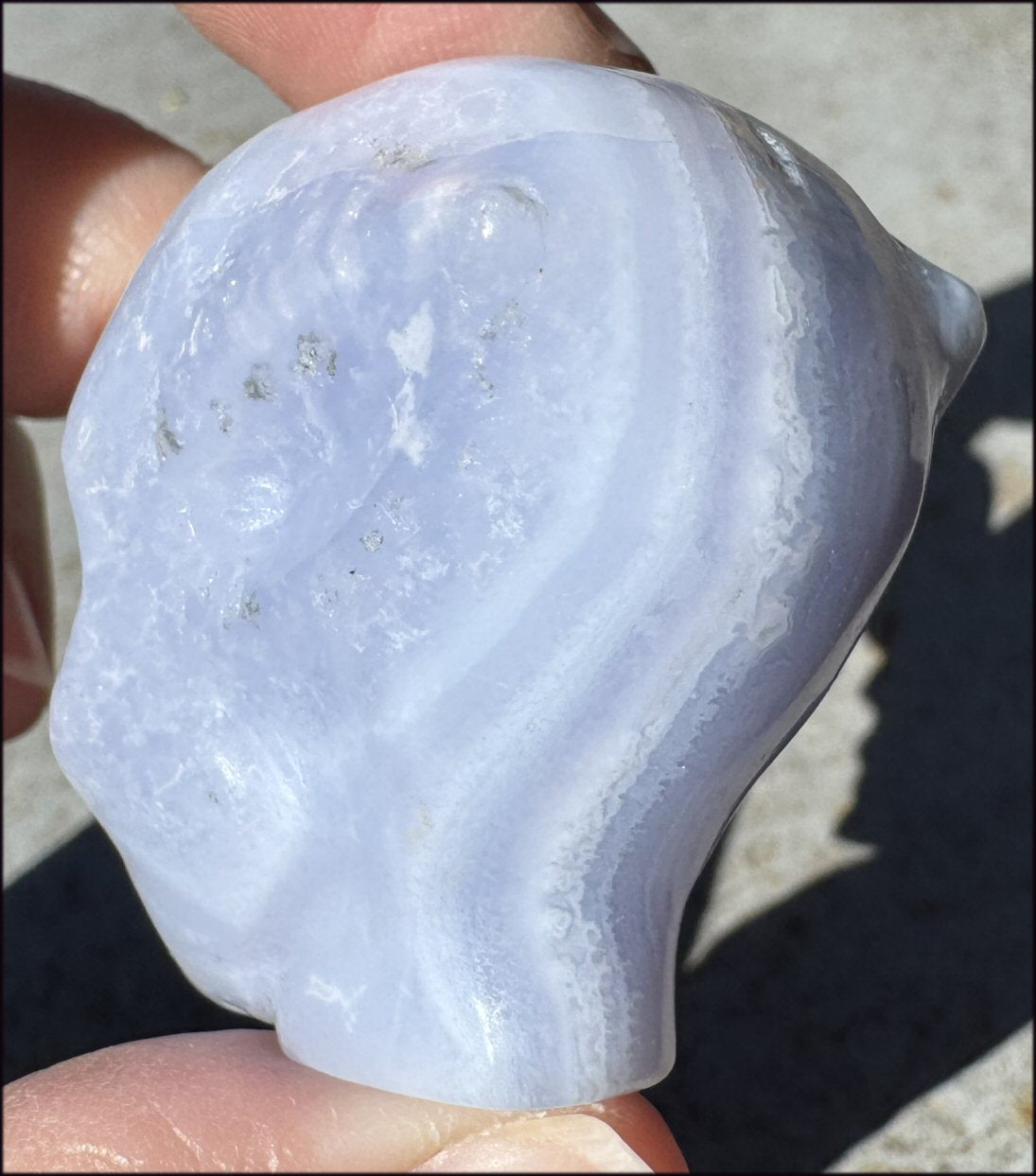 Blue Lace Agate FAE / Sidhe Crystal Skull - Only a few left!