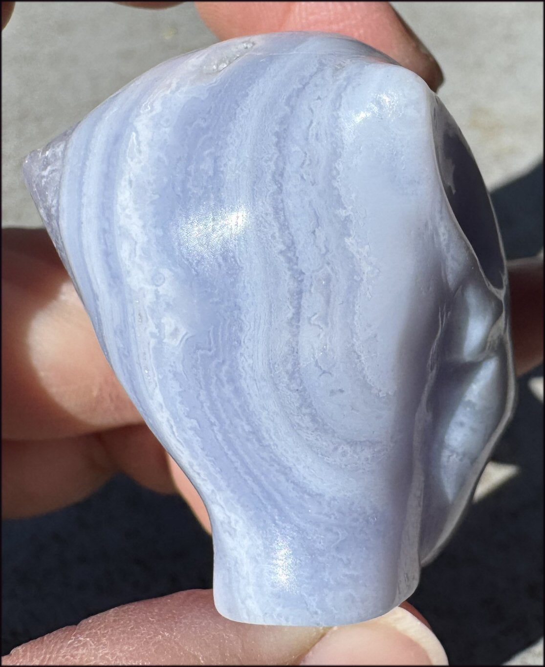 Blue Lace Agate FAE / Sidhe Crystal Skull - Only a few left!