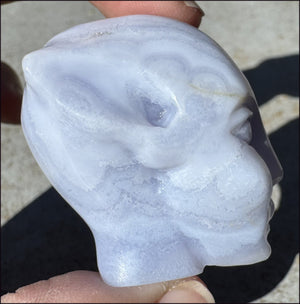 Blue Lace Agate FAE / Sidhe Crystal Skull - Only a few left!