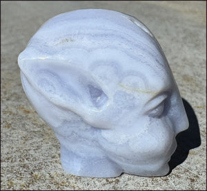 Blue Lace Agate FAE / Sidhe Crystal Skull - Only a few left!