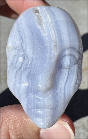 Blue Lace Agate FAE / Sidhe Crystal Skull - Only a few left!