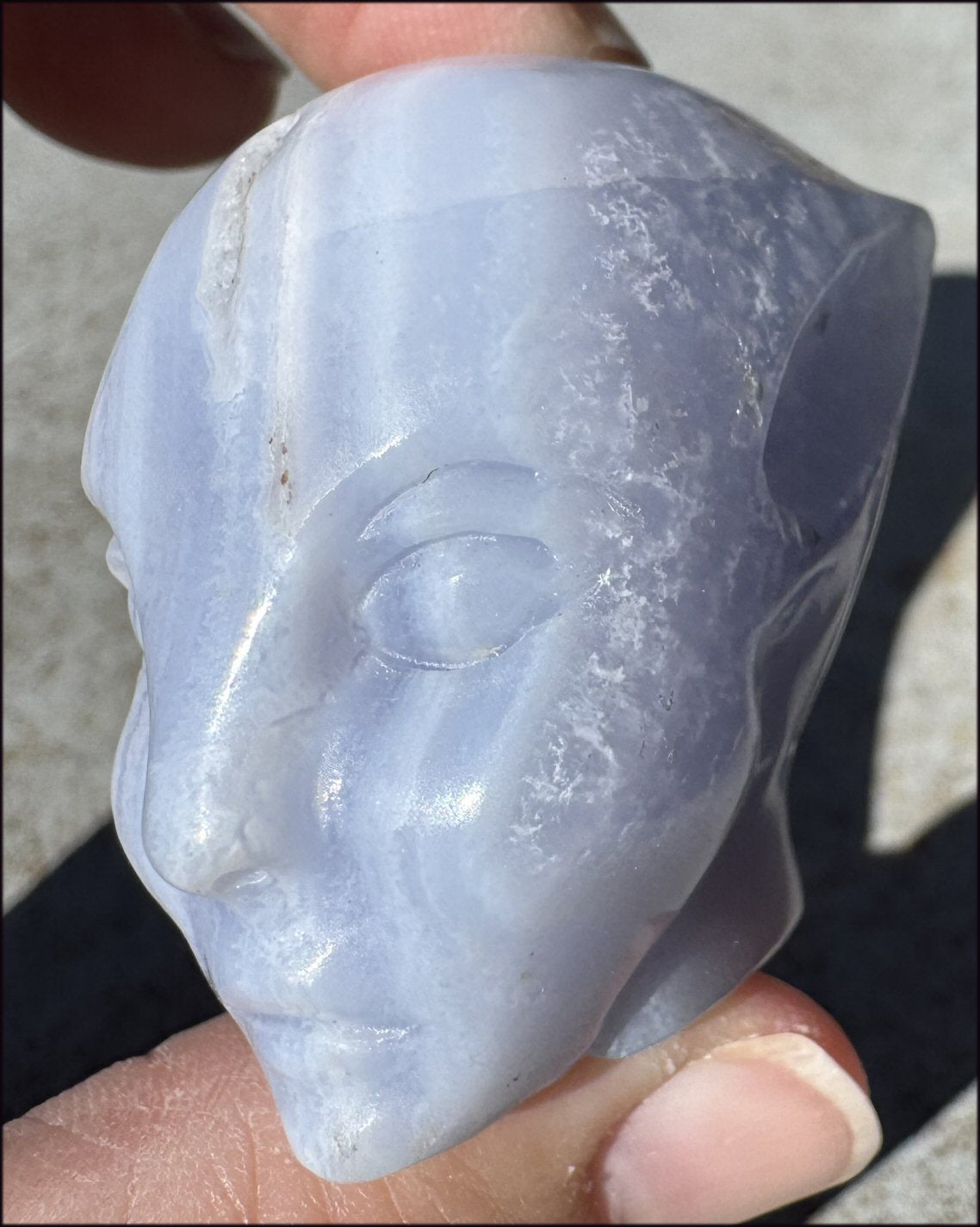 Blue Lace Agate FAE / Sidhe Crystal Skull - Only a few left!