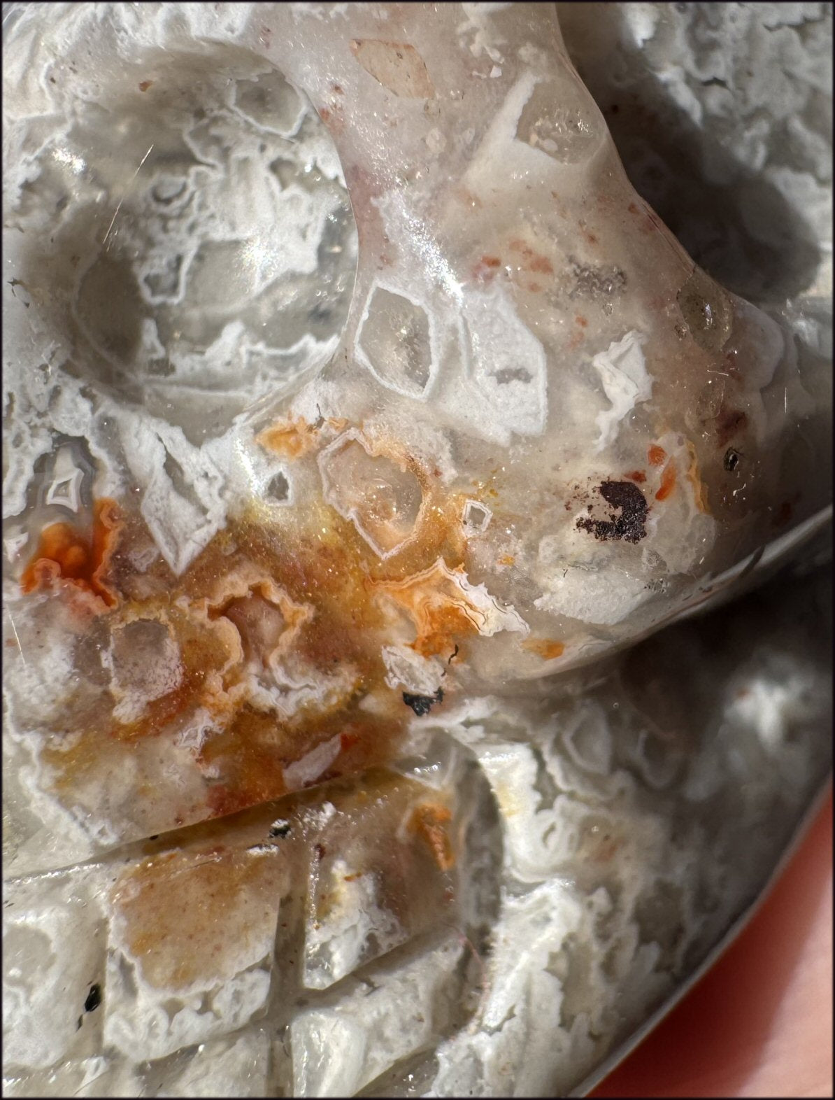 ~Extra Lacy~ Crazy Lace Agate CRYSTAL SKULL - Divination, Focus