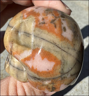 Sunset Jasper Crystal Skull - Re-focus, Mental Clarity - with Synergy 4+ years