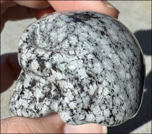 Snowflake Obsidian CRYSTAL SKULL - Release old habits - with Synergy 10+ years