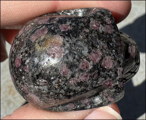 Rhodonite CRYSTAL SKULL - Unconditional Love, Open Heart Chakra