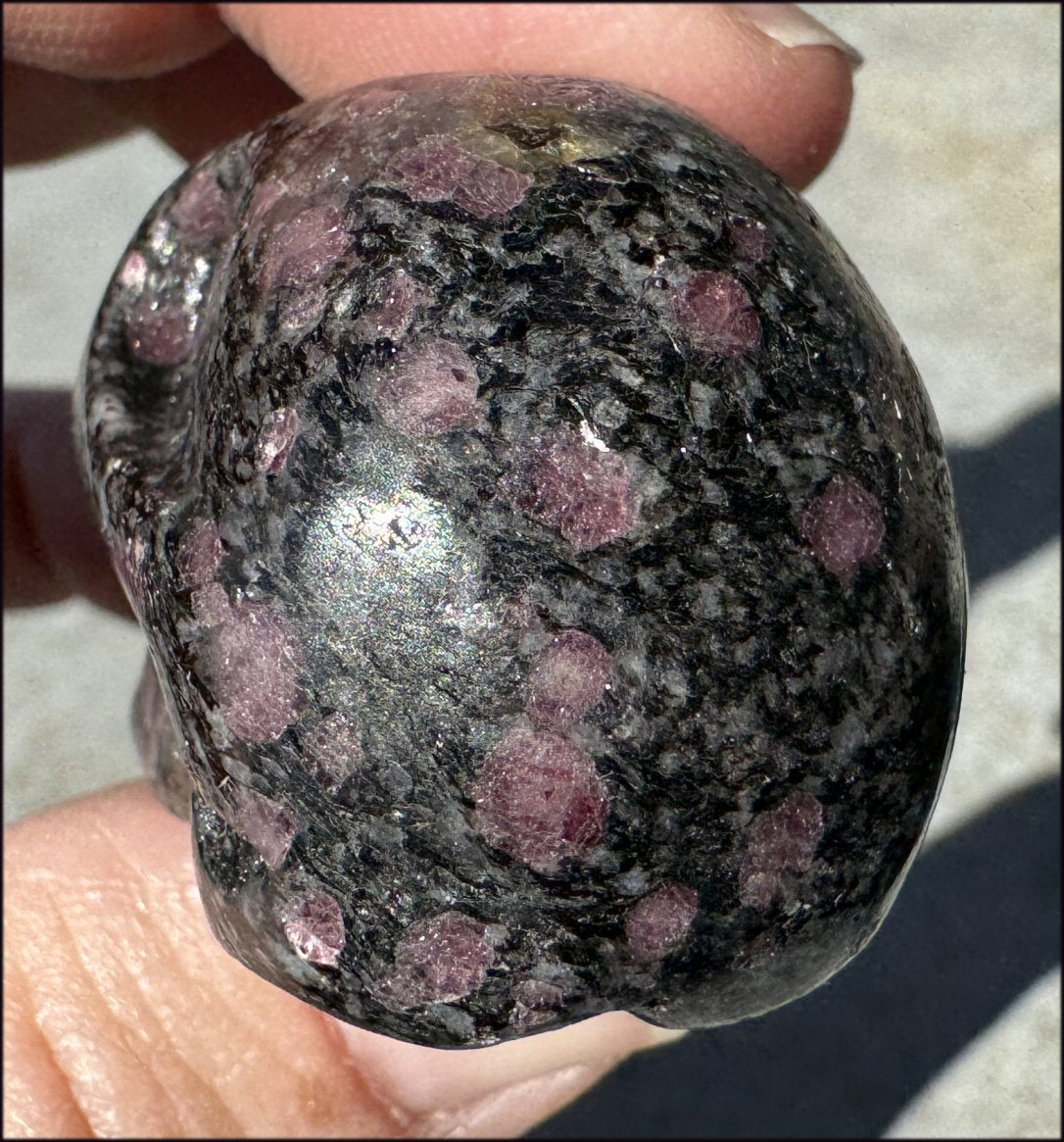 Rhodonite CRYSTAL SKULL - Unconditional Love, Open Heart Chakra