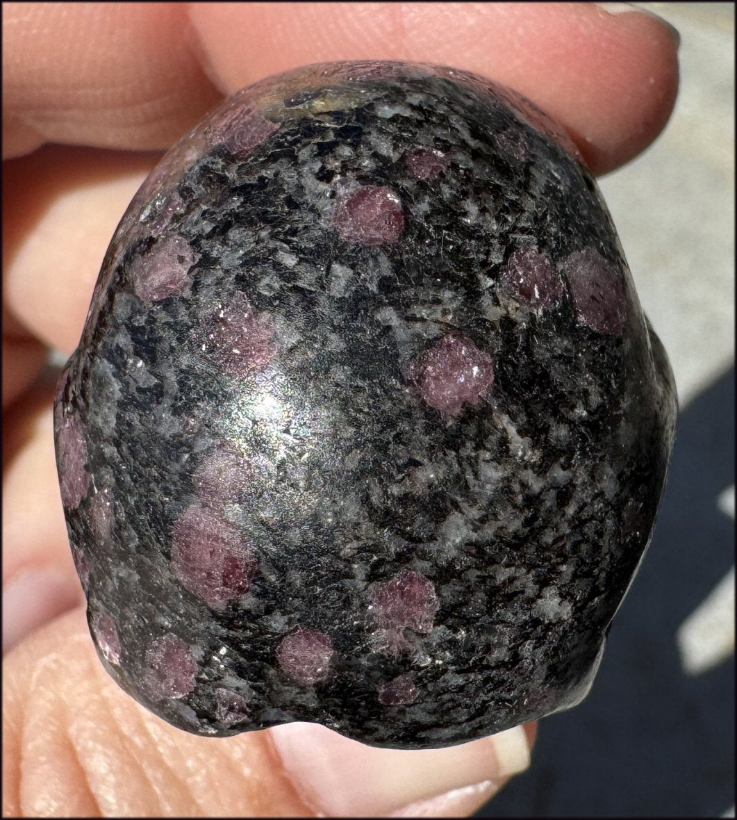 Rhodonite CRYSTAL SKULL - Unconditional Love, Open Heart Chakra