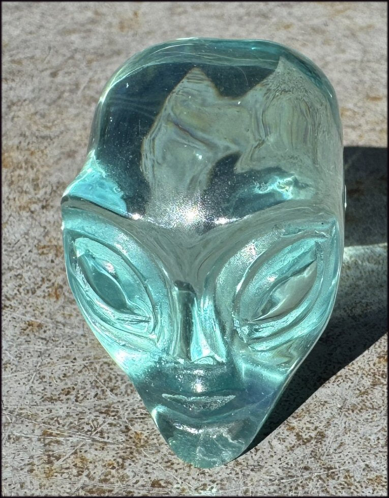 Gaia Stone STAR BEING / ET / ALIEN Crystal Skull - Balance Chakras