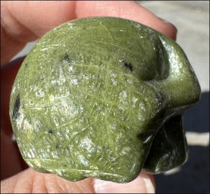 ~Beautiful!~ Serpentine CRYSTAL SKULL - Emotional Cleansing