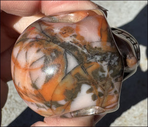 Sunset Jasper CRYSTAL SKULL - Tranquility, Attract Nature Spirits