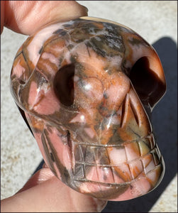 Sunset Jasper CRYSTAL SKULL - Tranquility, Attract Nature Spirits