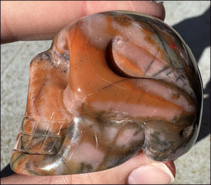 Sunset Jasper CRYSTAL SKULL - Tranquility, Attract Nature Spirits