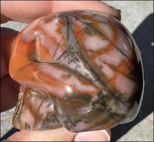 Sunset Jasper CRYSTAL SKULL - Tranquility, Attract Nature Spirits