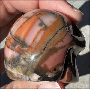 Sunset Jasper CRYSTAL SKULL - Tranquility, Attract Nature Spirits