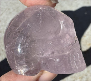 Light Amethyst CRYSTAL SKULL with Hematite - Dream Work - with  Synergy 8+ years