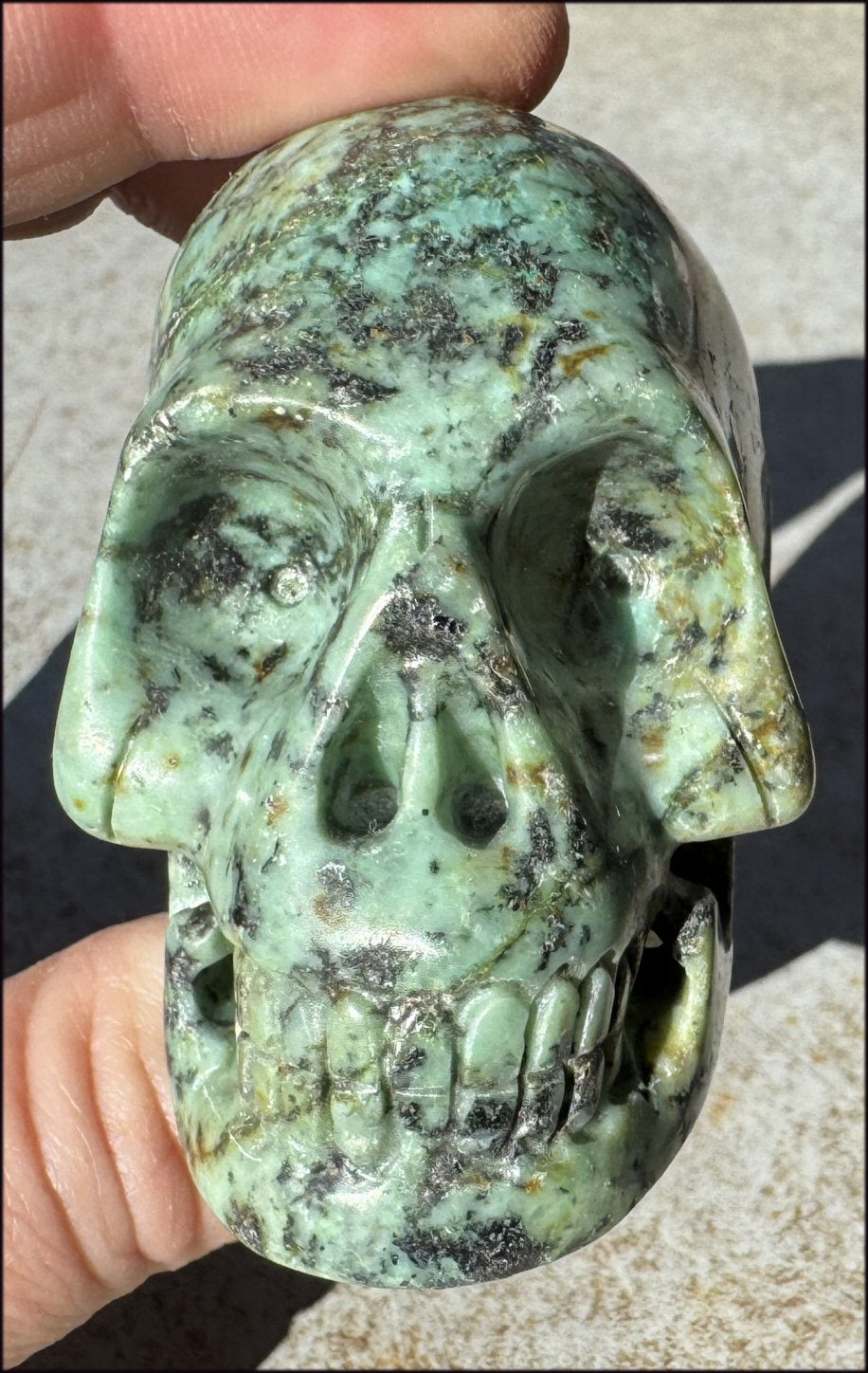 Turquoise CRYSTAL SKULL - Enhance Mind+Heart Connection