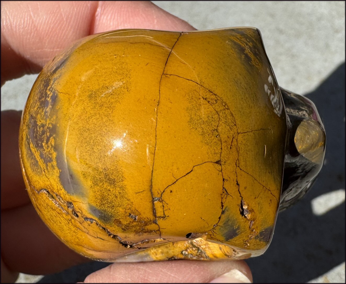 Vibrant Lg. Australian MOOKAITE Crystal Skull - with Synergy 12+ years