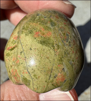 UNAKITE Crystal Skull - Connect with Mother Earth, Heart Chakra - with Synergy 9+ years