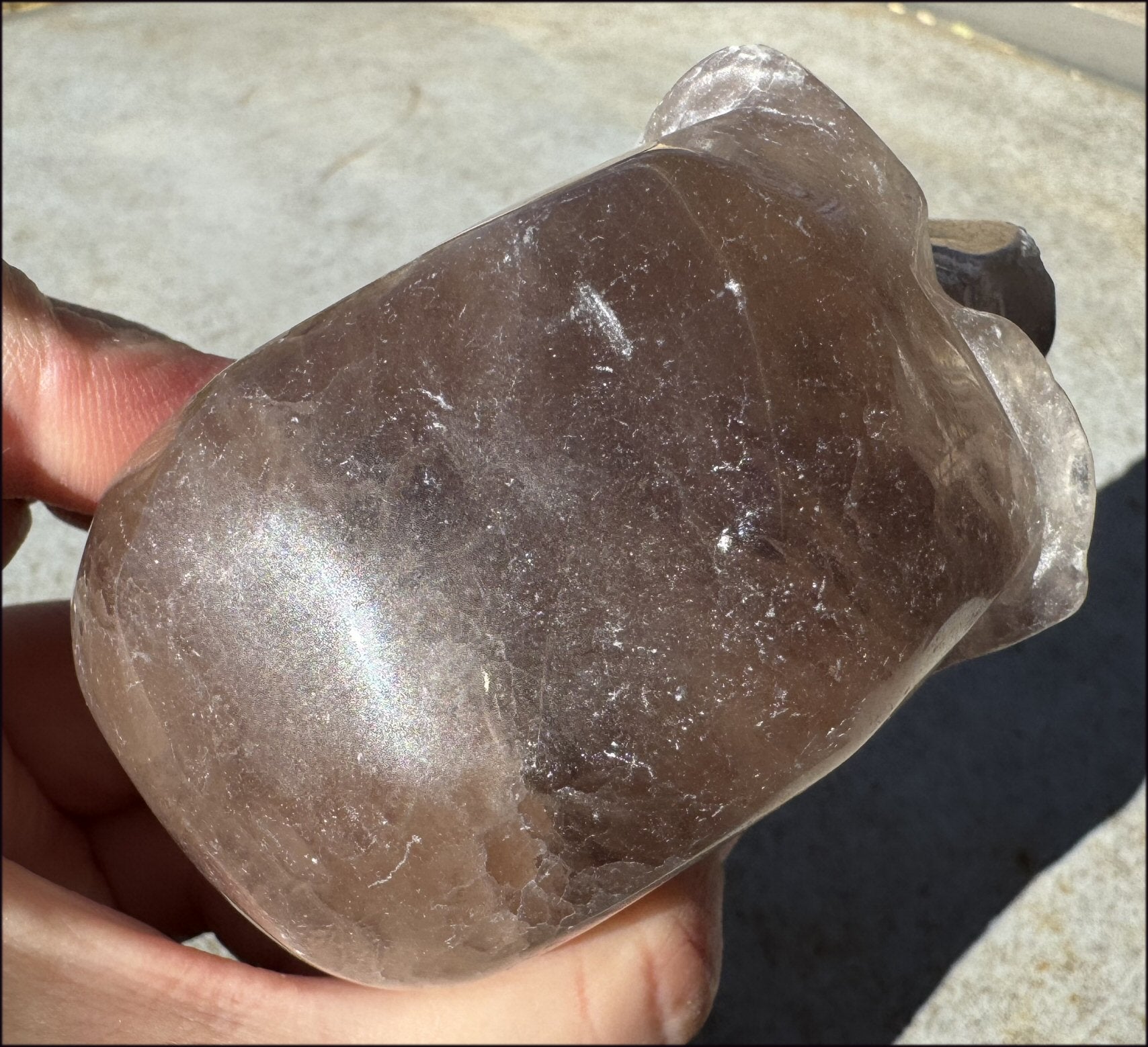 XL Mongolian FLUORITE Crystal Skull - Excellent for meditation!