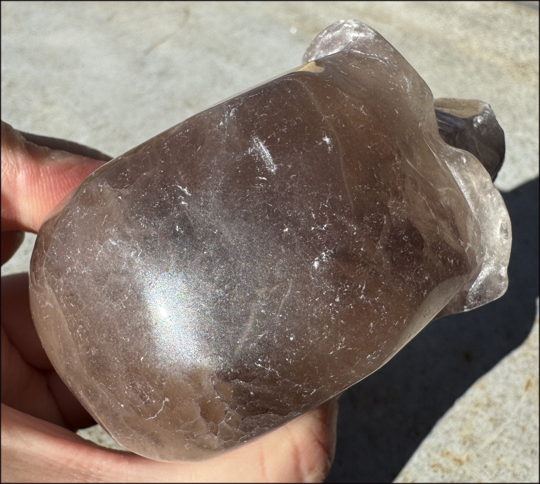 XL Mongolian FLUORITE Crystal Skull - Excellent for meditation!