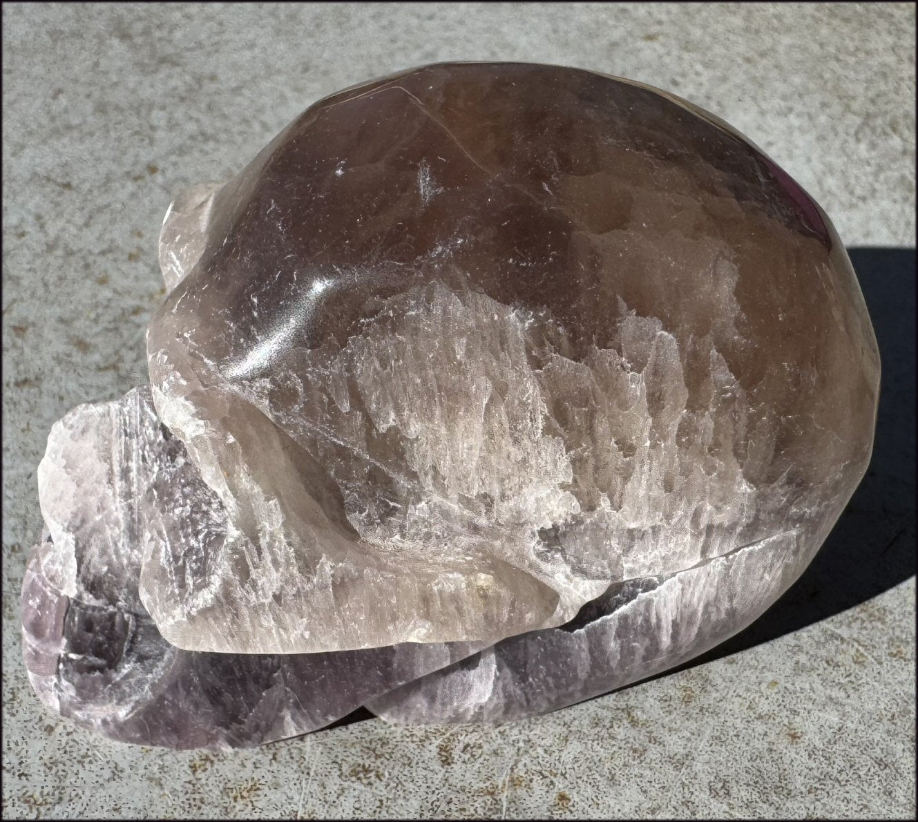 XL Mongolian FLUORITE Crystal Skull - Excellent for meditation!