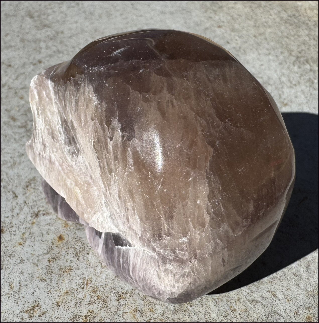 XL Mongolian FLUORITE Crystal Skull - Excellent for meditation!