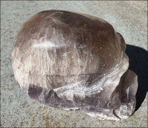 XL Mongolian FLUORITE Crystal Skull - Excellent for meditation!